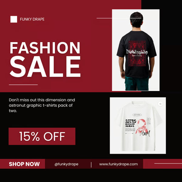 Dimension & Astronaut Graphic T-Shirts Pack